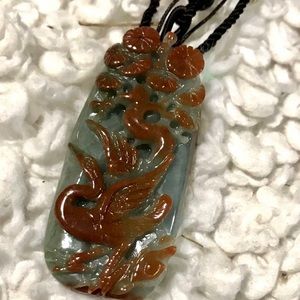 Certified Green Burma 100% Natural A JADE Jadeite Pendant